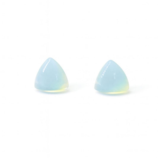 Opalite 10mm Triangle Natural Stone Earrings