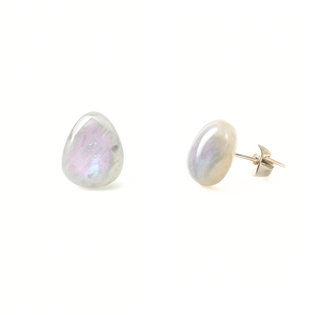 Aventurine Raw Tumbled Natural Stone Earrings