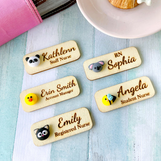 Handmade 3D Piggy Personalised Name Tag