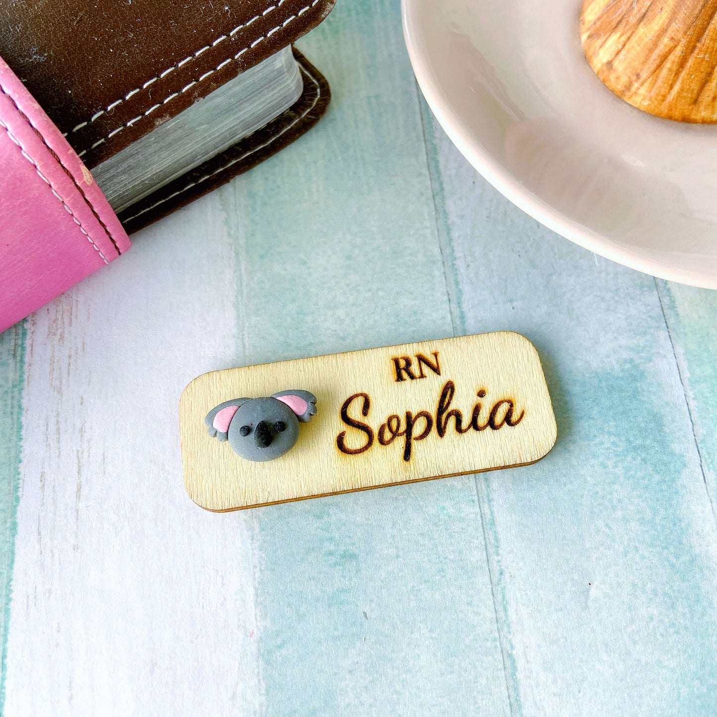 Handmade 3D Koala Personalised Name Tag