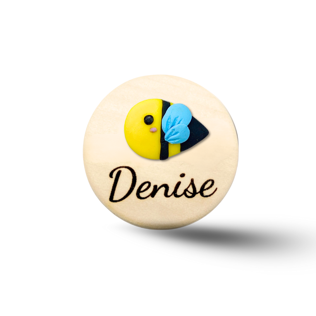 Handmade 3D Koala Personalized Name Badge Reel