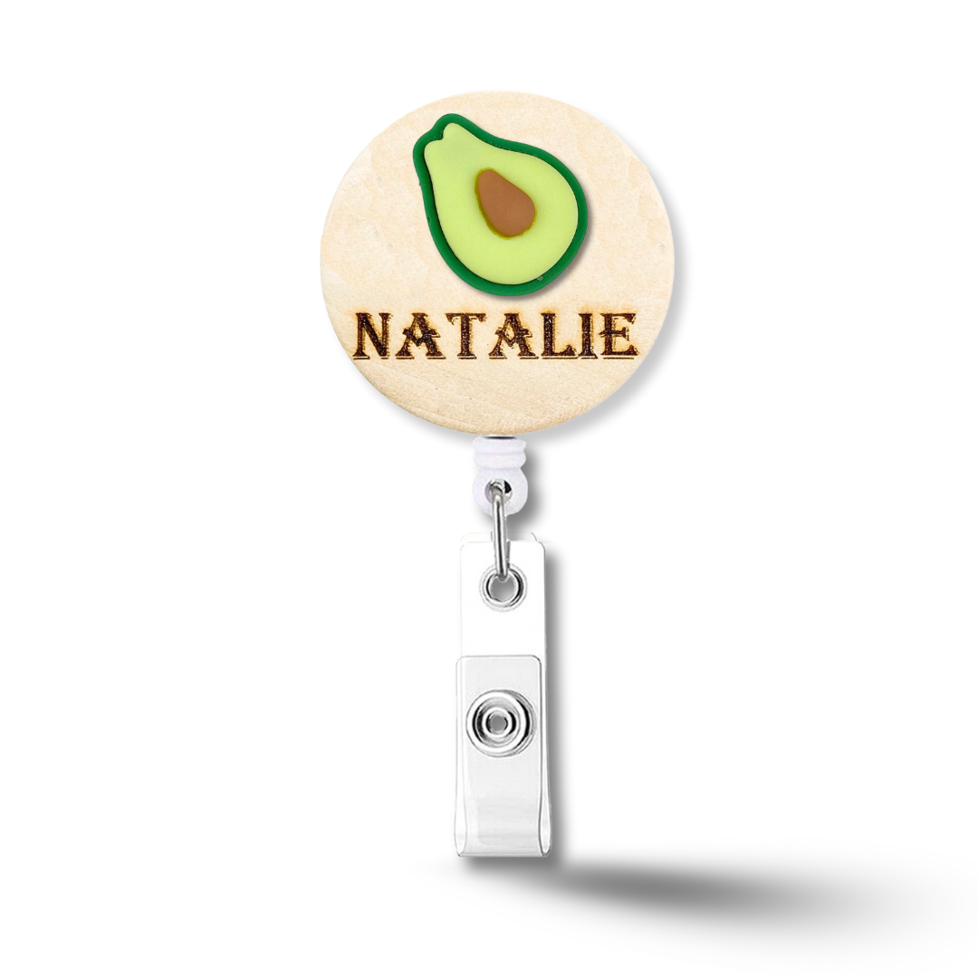 3D Banana Fruit Personalized Name Badge Reel