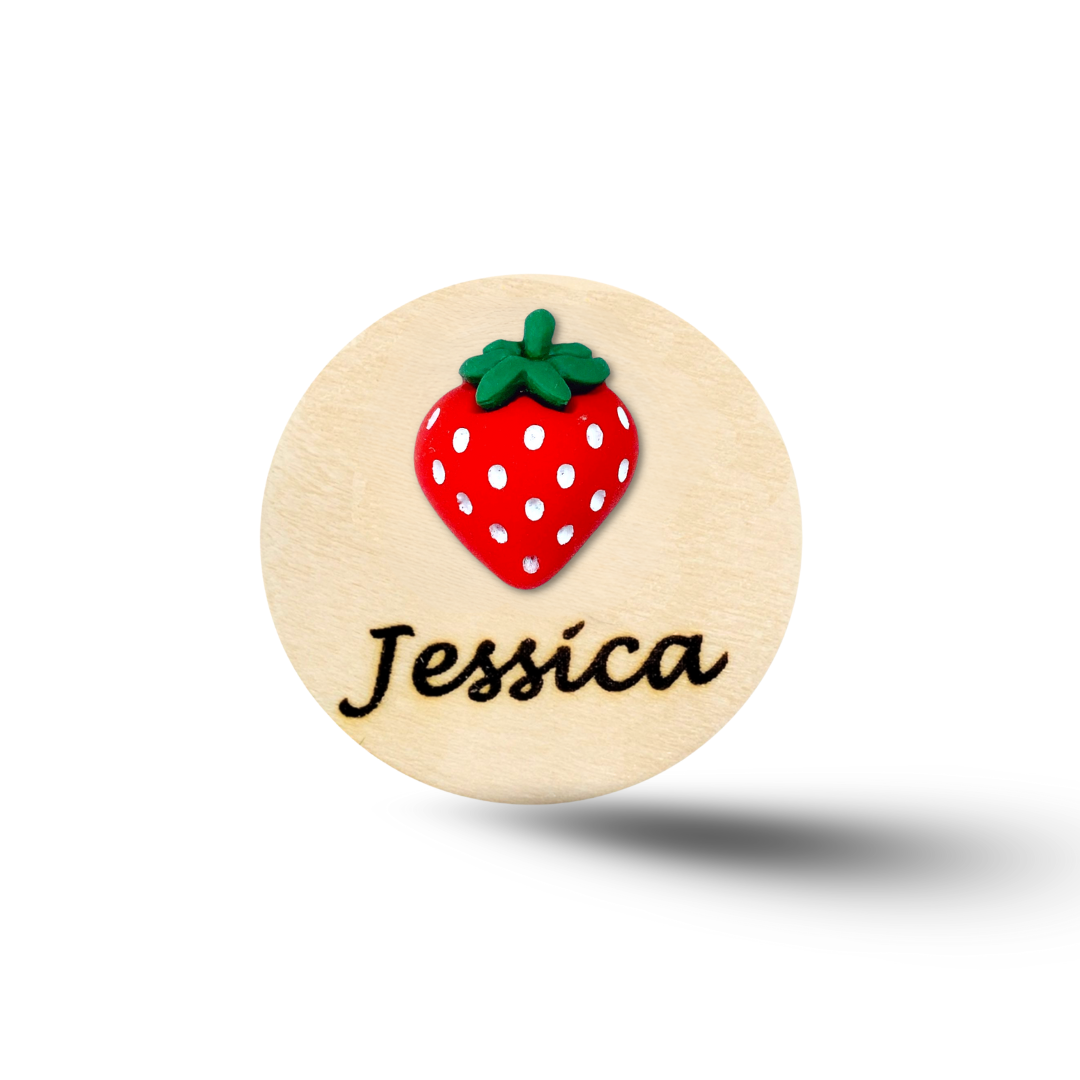 3D Banana Fruit Personalized Name Badge Reel