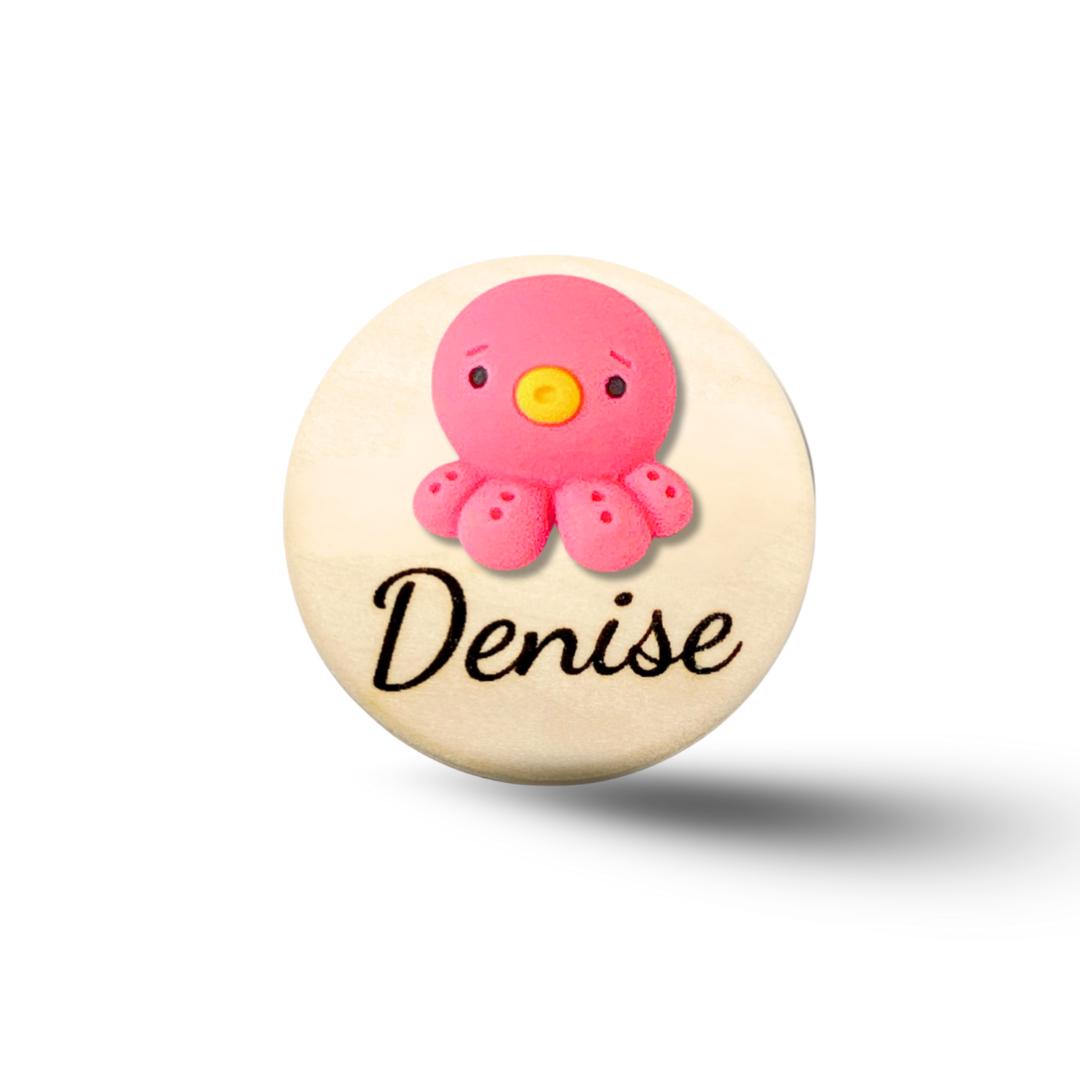 3D Chick Personalized Name Badge Reel