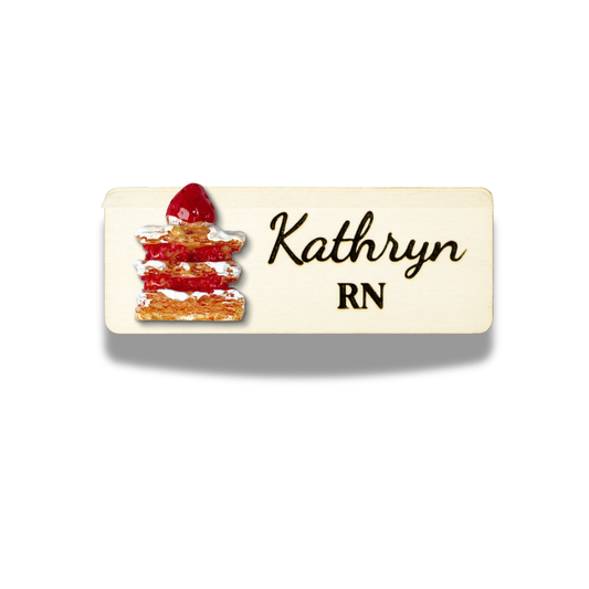 3D Mille-Feuille Personalized Name Tag