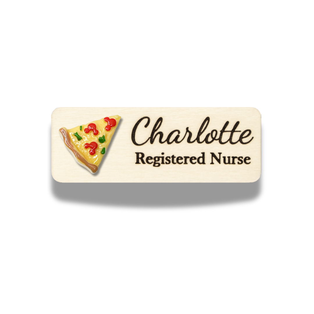 3D Cherry Cake Roll Personalized Name Tag