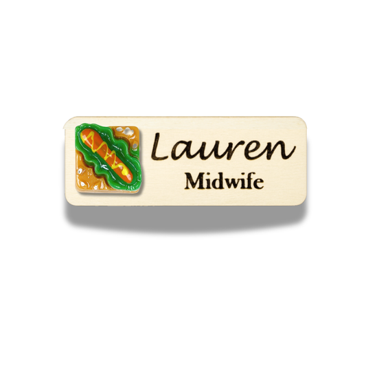 3D Sandwish Personalized Name Tag