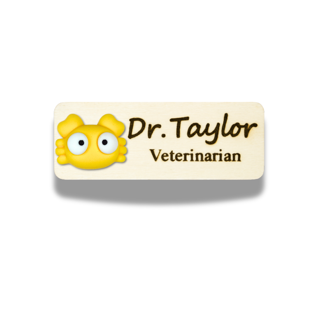 3D Blue Fish Aquarium Marine Life Personalised Name Tag