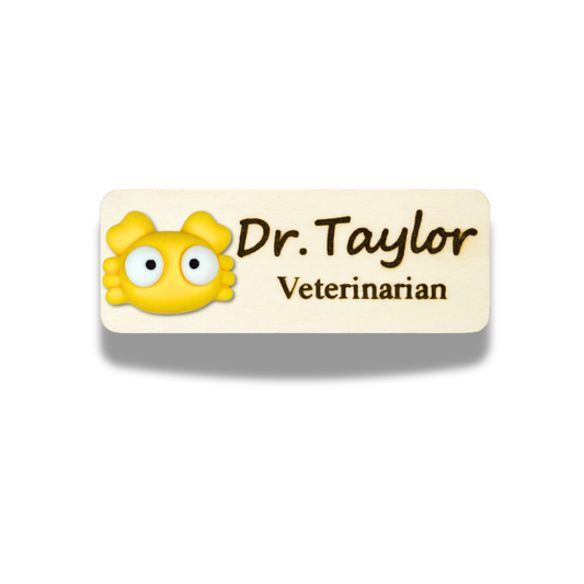 3D Crab Aquarium Marine Life Personalised Name Tag