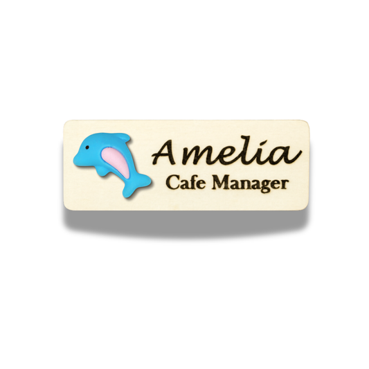 3D Dolphin Aquarium Marine Life Personalised Name Tag