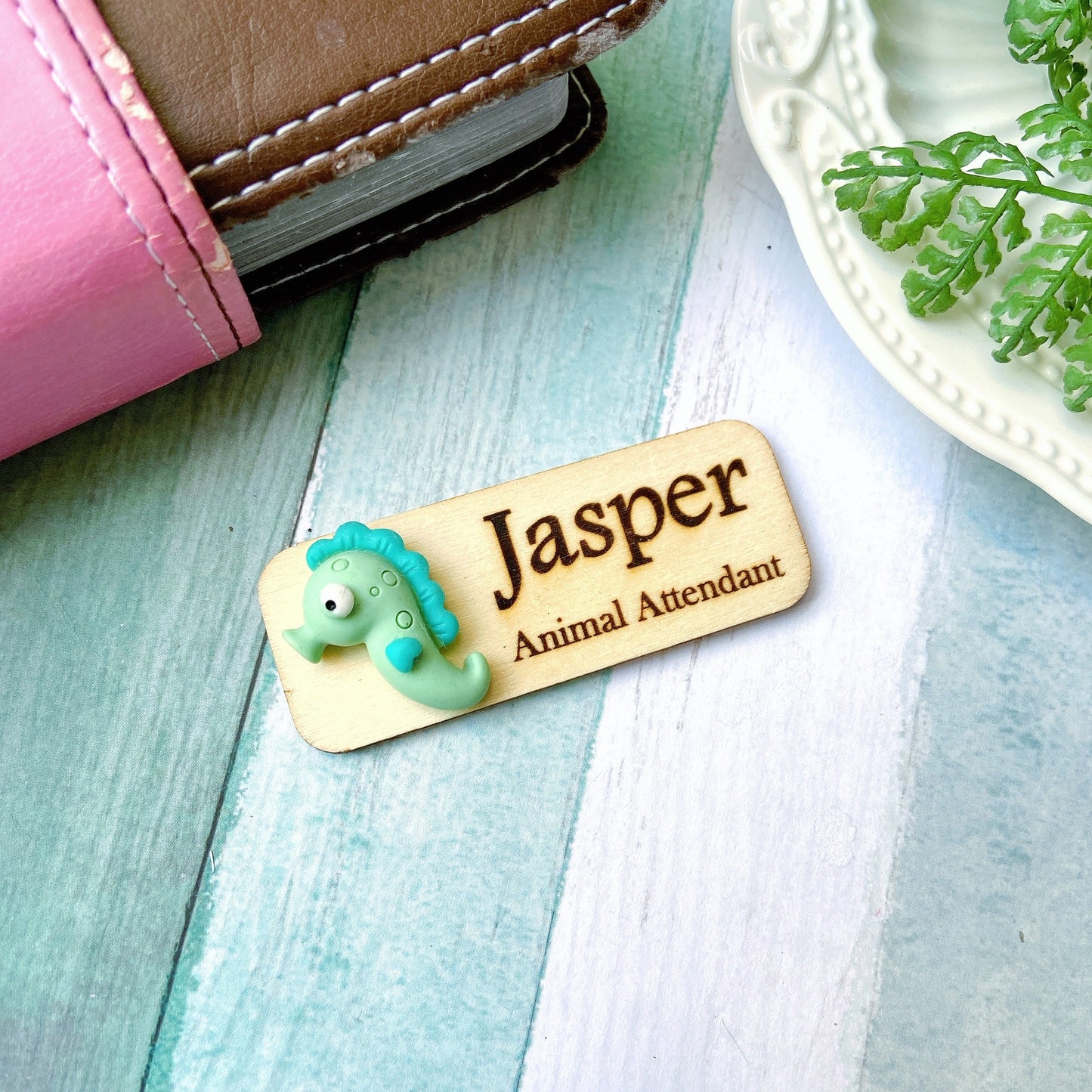 3D Blue Fish Aquarium Marine Life Personalised Name Tag