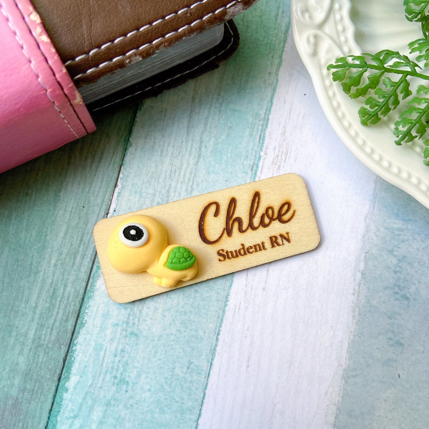 3D Blue Fish Aquarium Marine Life Personalised Name Tag