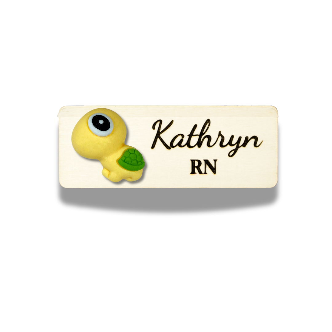 3D Blue Fish Aquarium Marine Life Personalised Name Tag