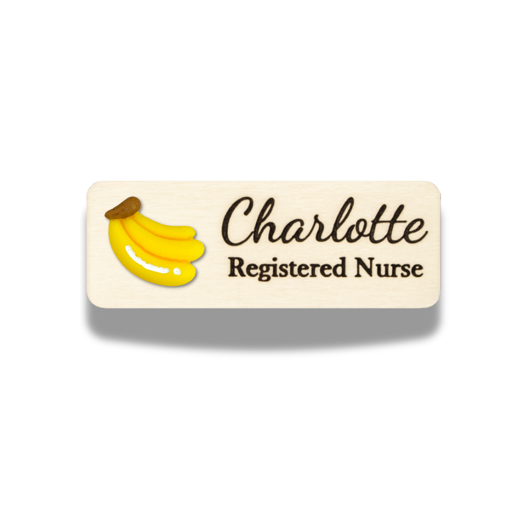 3D Avocado Fruit Personalized Name Tag