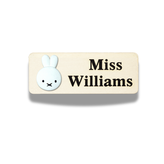 Handmade 3D Bunny Personalised Name Tag