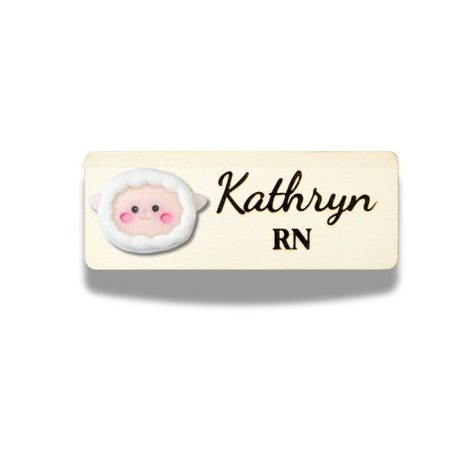 3D Sheep Animals Personalised Name Tag