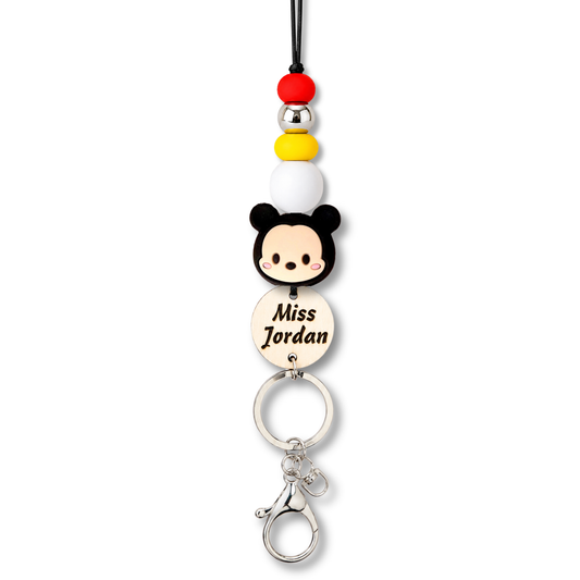 Mickey Mouse Teacher ID Key Lanyard