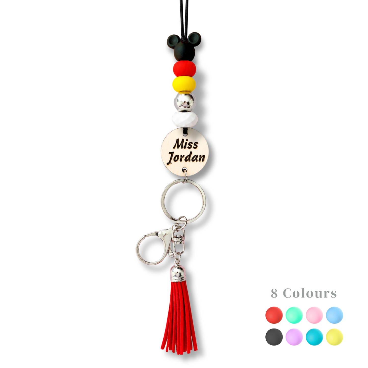 Personalised Cartoon Mickey Mouse Teacher Lanyard