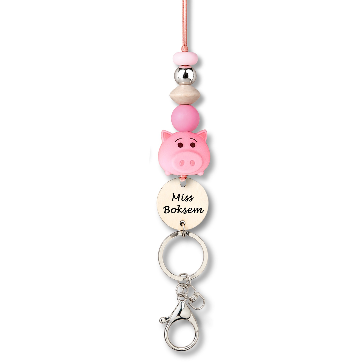 Toy Story Piggy Hamm Inspired Personalized Name Teacher ID Key Lanyard