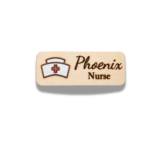 First Aid Kit - Medical Theme Personalized Hand Painted Wooden Name Tag