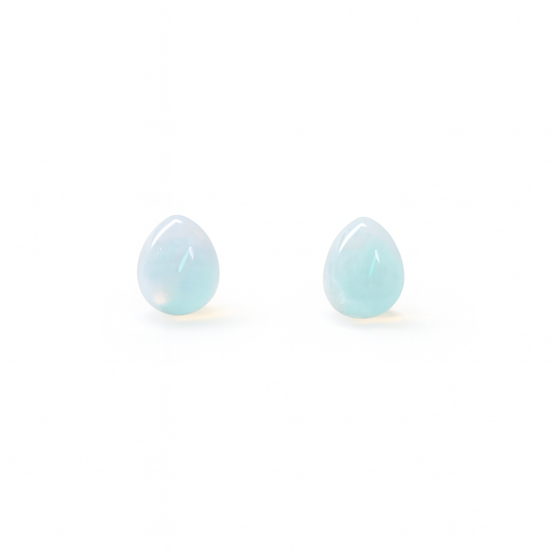 Opalite 8 x 10mm Teardrop Natural Stone Earrings