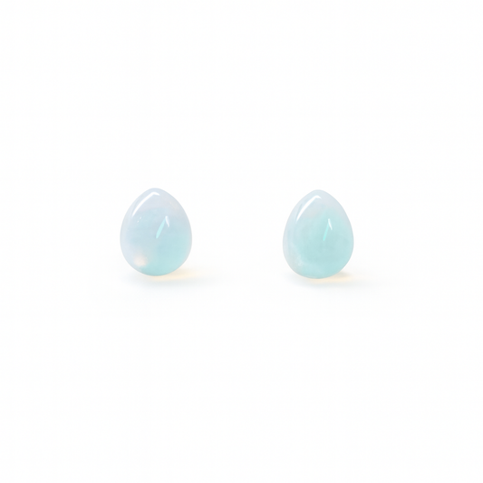 Opalite 8 x 10mm Teardrop Natural Stone Earrings