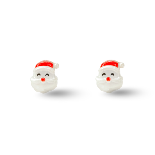 Christmas Santa Surgical Steel Hypoallergenic Stud Earrings