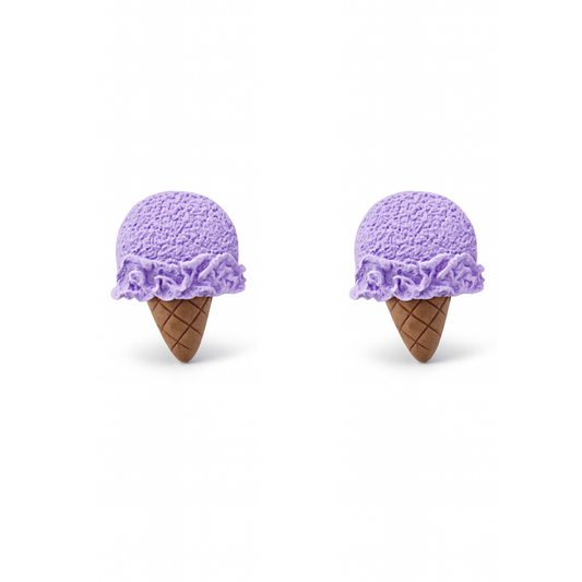 Mango Ice Cream Polymer Clay Hypoallergenic Stud Earrings