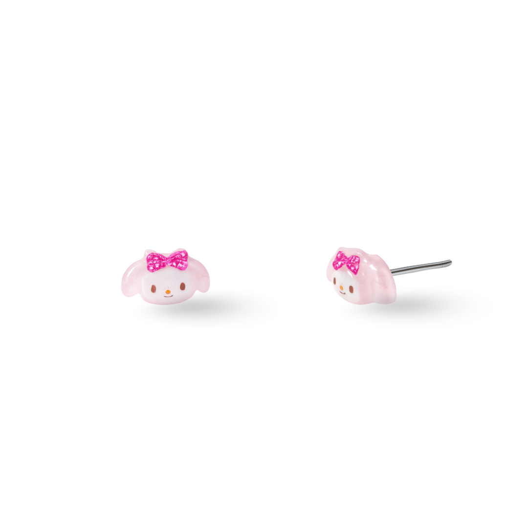 Tiny Pink Bow My Melody Inspired Hypoallergenic Stud Earrings