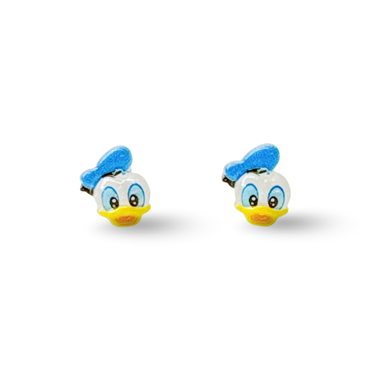 Donald Duck Inspired Hypoallergenic Stud Earrings