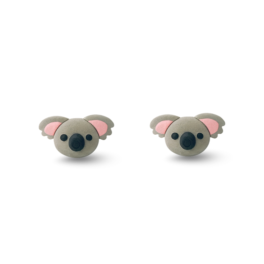 Koala Polymer Clay Hypoallergenic Stud Earrings