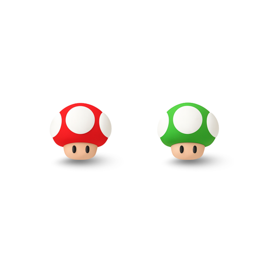 Cutie Mushroom Polymer Clay Hypoallergenic Stud Earrings