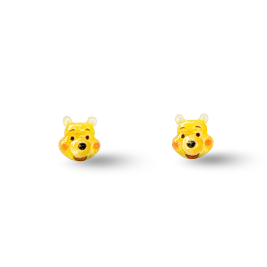 Tiny Pooh Bear Hypoallergenic Stud Earrings