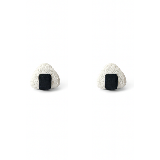 Onigiri Rice Ball Polymer Clay Hypoallergenic Stud Earrings